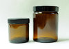 Brown glass jar with lid 60/160ml