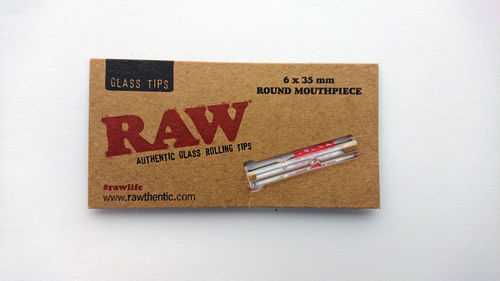 RAW glass rolling tip - round mouthpiece