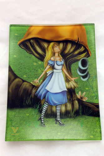 Alice - small glass rolling tray